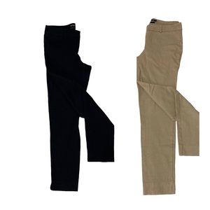 Apt.9 Business 2 Pair Pants Women Modern Fit Beige & BleuMarin